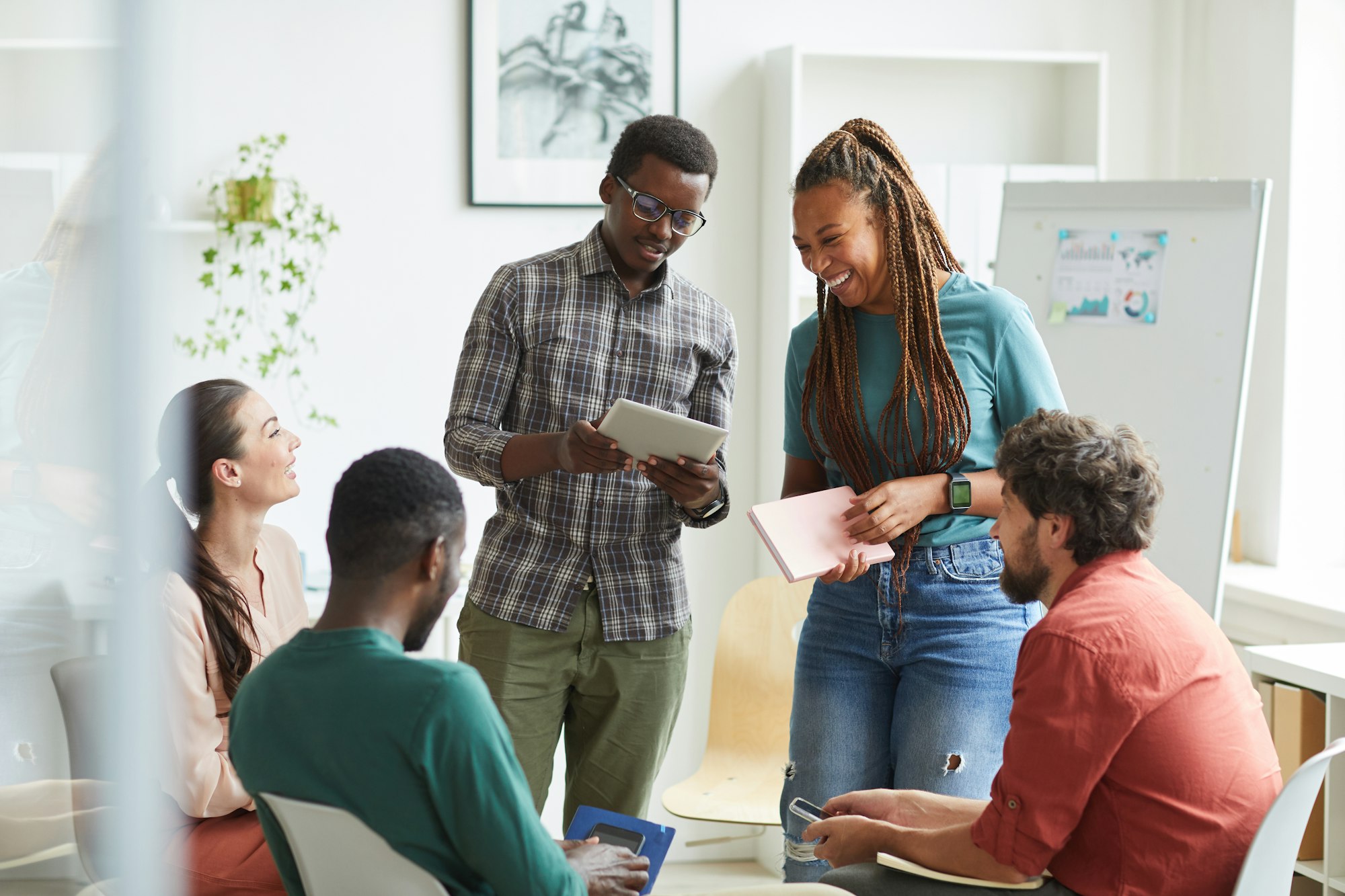 Creative African-American People at Business Meeting